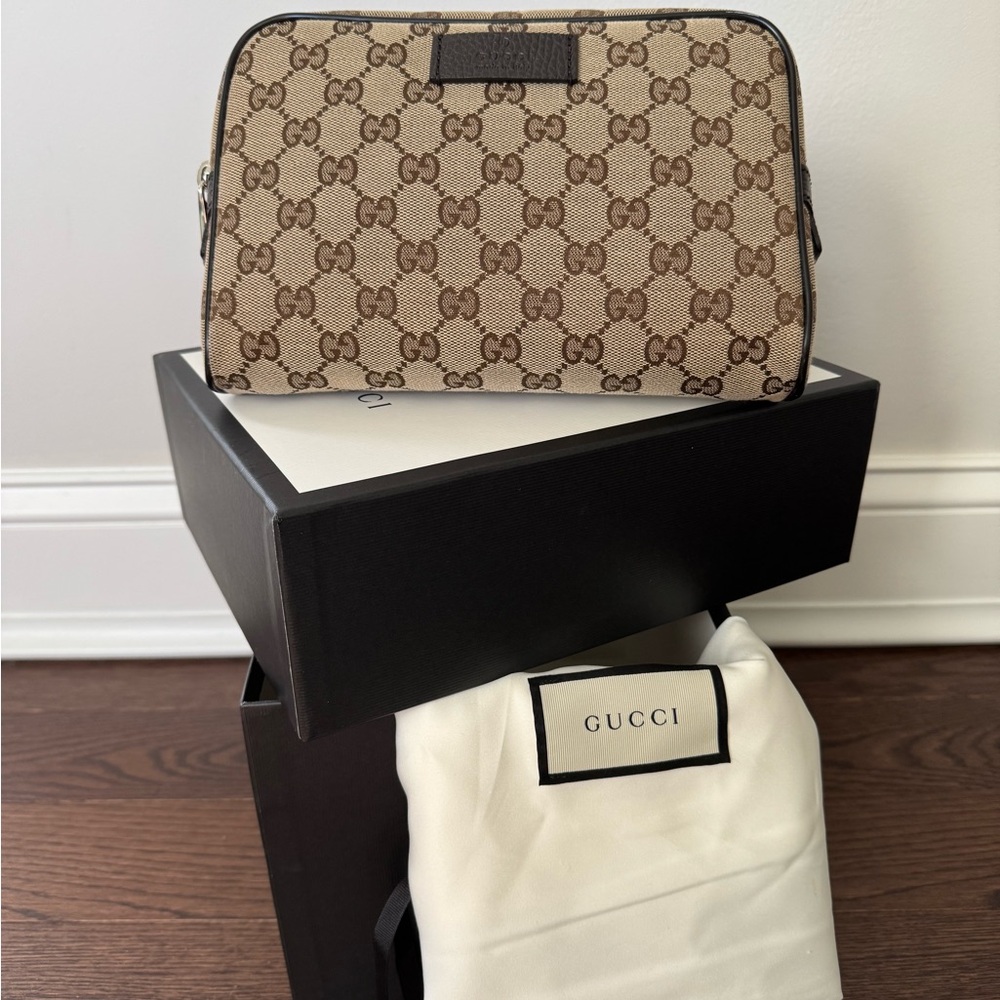 Authentic Gucci Canvas Waist Bag Belt Bag Fanny Pack - Picture 3 of 16